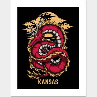 Flying Dragon Kansas Posters and Art